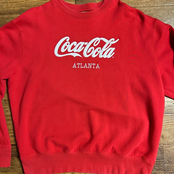Coca-Cola (Atlanta) • Vintage • Red/White • Embroidery • X-Large • Sweater - Picture 5 of 8